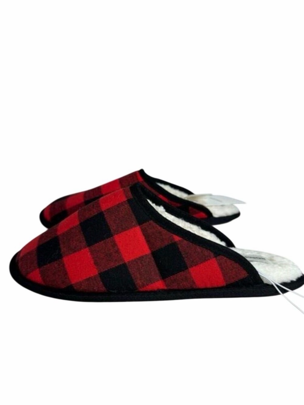 Nordstrom Women’s Plaid Slippers sz L 9/10 NEW # box 483